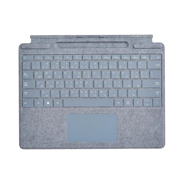 Microsoft Surface Pro 8/9 & Pro X Signature Type Cover Keyboard English & Arabic Ice Blue