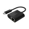 Belkin USB Type-C To Ethernet/Charger Adapter 5.1Inch Black