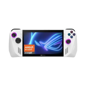 Asus ROG RC71L Ally Gaming Handheld, 7" IPS FHD Display, AMD Ryzen Z1 Extreme Processor, 16GB DDR5 RAM, 512GB Storage, AMD Radeon Graphics, Windows 11 Home, White