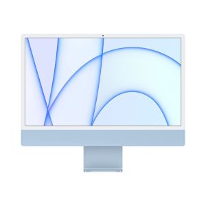 Apple iMac 24 Inch 2021, Apple M1 Chip, 8GB RAM, 256GB Storage, 4.5K Retina Display, Blue MJV93, International Version