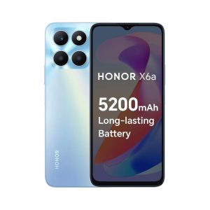 HONOR X6a Mobile Phone Unlocked, 6.5-Inch 90Hz Fullview Display, 4GB+128GB, 5200 mAh Long-lasting Battery, 50MP Triple Camera, Android 13,Sky Silver