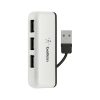 Belkin 4-Port Travel Hub with In-Built Cable Management (White)