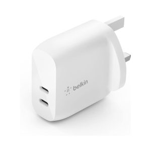 Belkin Dual Port USB-C Wall Charger 40W White