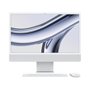 Apple 24-inch iMac with Retina 4.5K display: Apple M3 chip with 8?core CPU and 10?core GPU, 256GB SSD, English keyboard - Silver