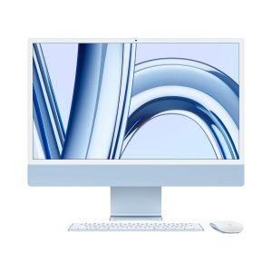 Apple 24-inch iMac with Retina 4.5K display: Apple M3 chip with 8?core CPU and 10?core GPU, 512GB SSD, English keyboard - Blue