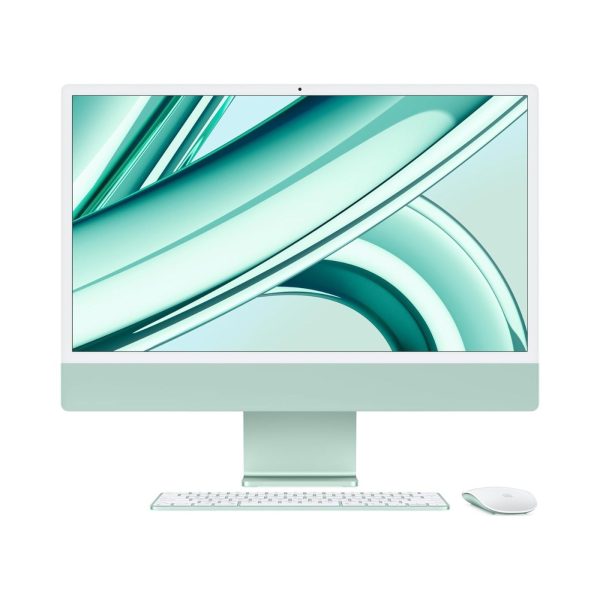 Apple 24-inch iMac with Retina 4.5K display: Apple M3 chip with 8?core CPU and 10?core GPU, 512GB SSD, English keyboard - Green