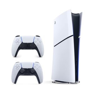 Sony PlayStation 5 Slim Console (Digital Version) White ? International Version with Extra Controller