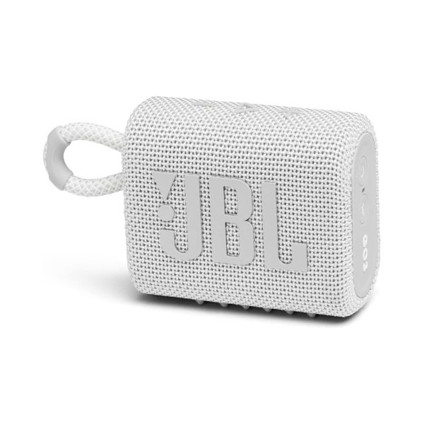 JBL GO 3 Bluetooth Portable Speaker White