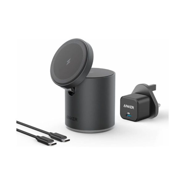 Anker 623 Magnetic Wireless Charger MagGo 2-in-1 with PD Charger Black