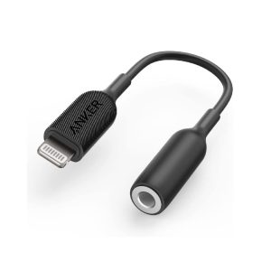 Anker Lightning 3.5 Mm Audio Jack Adapter Black