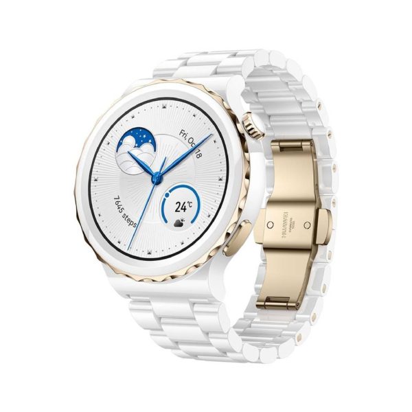 Huawei FRG-B19 GT3 Pro Frigga Smart Watch - White/Gold