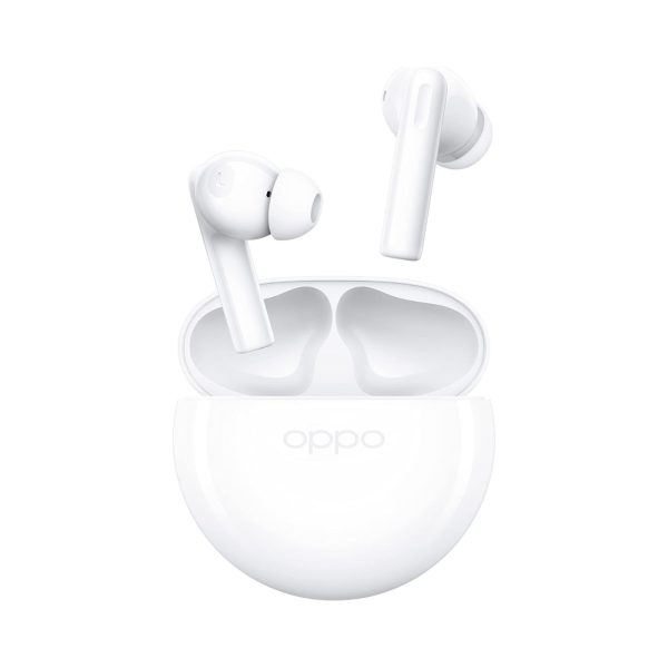 OPPO Enco Buds2 Wireless Headphone,Up to 28 Hours of Listening Time,Noise cancellation, White