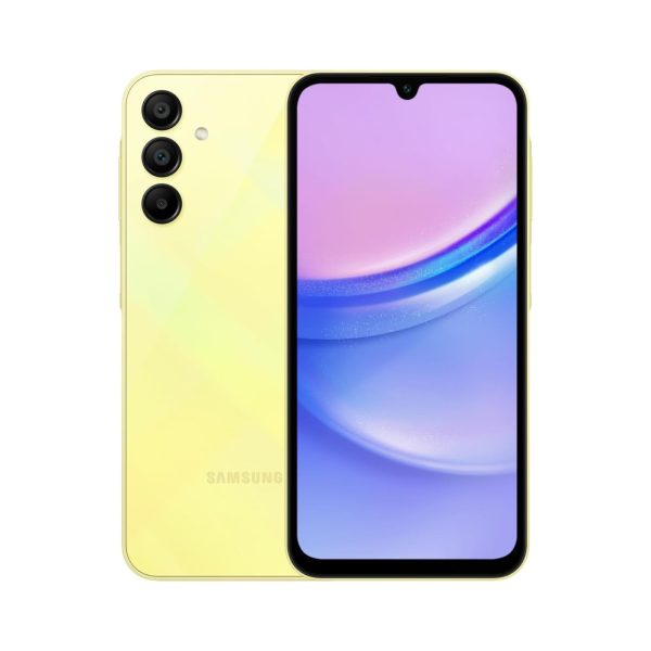 Samsung Galaxy A15 5G, Android Smartphone, Dual SIM Mobile Phone, 4GB RAM, 128GB Storage, Yellow (UAE Version)