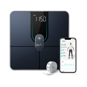 Anker Eufy Smart Scale P2 Pro, Weight Scale with Wi-Fi, Bluetooth Weighning Scale, 16 Measurements Including Weight, Heart Rate, Body Fat, BMI, Muscle & Bone Mass, 3D Virtual Body Mode, 50 g/0.1 lb