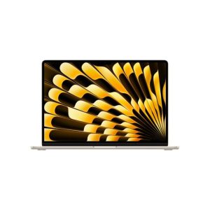 Apple MacBook Air 15-inch, Apple M3 chip with 8-core CPU and 10-core GPU, 16GB RAM, 512GB SSD, English Keyboard-Starlight-MXD33