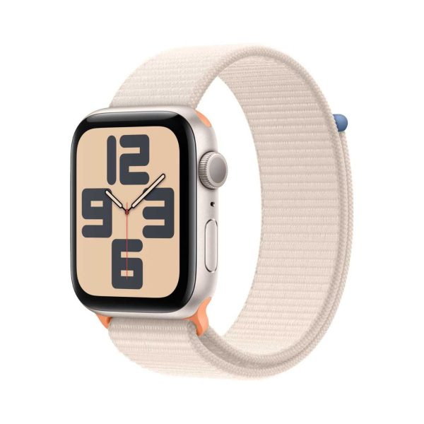 Apple Watch SE (2023) GPS 44mm Starlight Aluminium Case With Starlight Sport Loop
