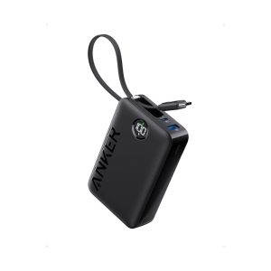 Anker 335 Power Bank 20,000mAh, 22.5 Built-In USB-C Cable Black
