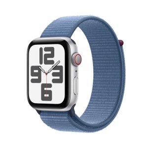 Apple Watch SE (2023) GPS + Cellular 40mm Silver Aluminium Case With Winter Blue Sport Loop