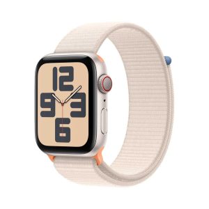 Apple Watch SE (2023) GPS + Cellular 44mm Starlight Aluminium Case With Starlight Sport Loop