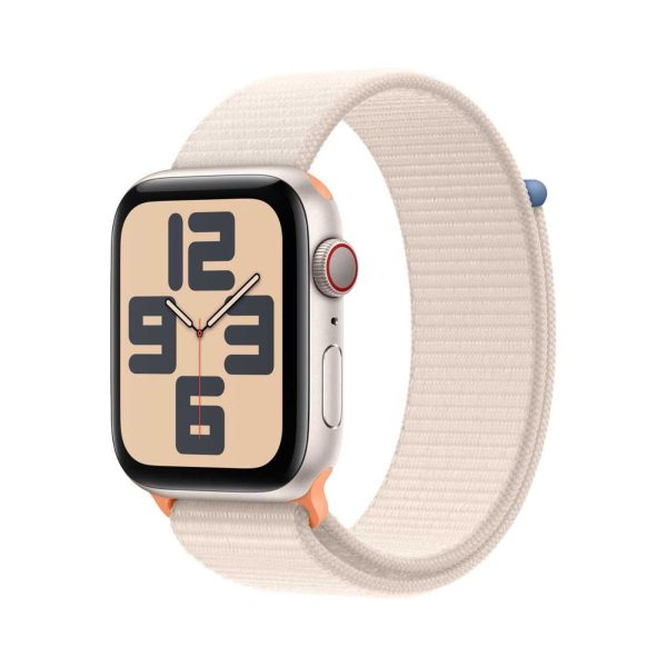 Apple Watch SE (2023) GPS + Cellular 44mm Starlight Aluminium Case With Starlight Sport Loop