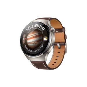 HUAWEI WATCH 4 Pro LTE Titanium Alloy Case Dark Brown Leather Strap