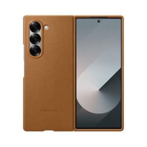 Samsung Galaxy Z Fold 6 Vegan Leather Case - Brown