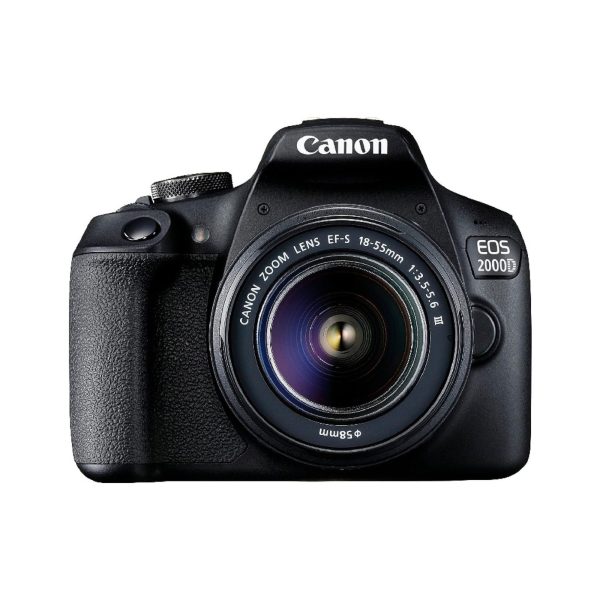 Canon EOS 2000D DSLR camera with EFS, 18-55mm III lens kit