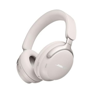 Bose QuietComfort Ultra Wireless Noise Cancelling Headphones with Spatial Audio, Over-the-Ear Headphones with Mic, Up to 24 Hours of Battery Life, White Smoke