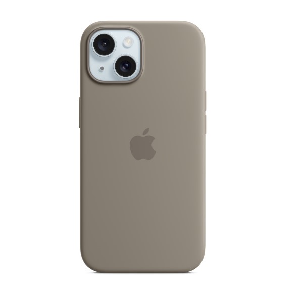 Apple iPhone 15 Plus Silicone Case with MagSafe -Clay