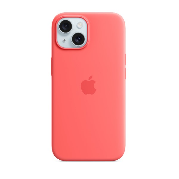 Apple iPhone 15 Plus Silicone Case with MagSafe -Guava