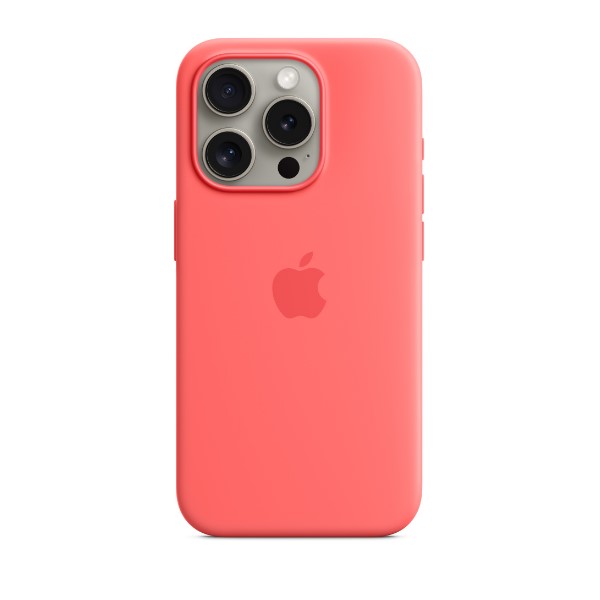 Apple iPhone 15 Pro Max  Silicone Case with MagSafe -Guava