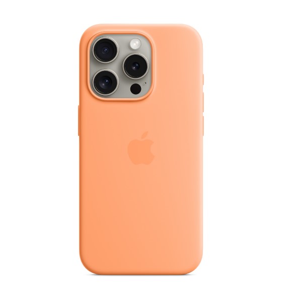 Apple iPhone 15 Pro Max  Silicone Case with MagSafe -Orange Sorbet