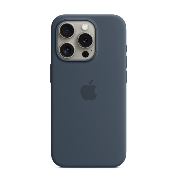 Apple iPhone 15 Pro Max  Silicone Case with MagSafe -Storm Blue