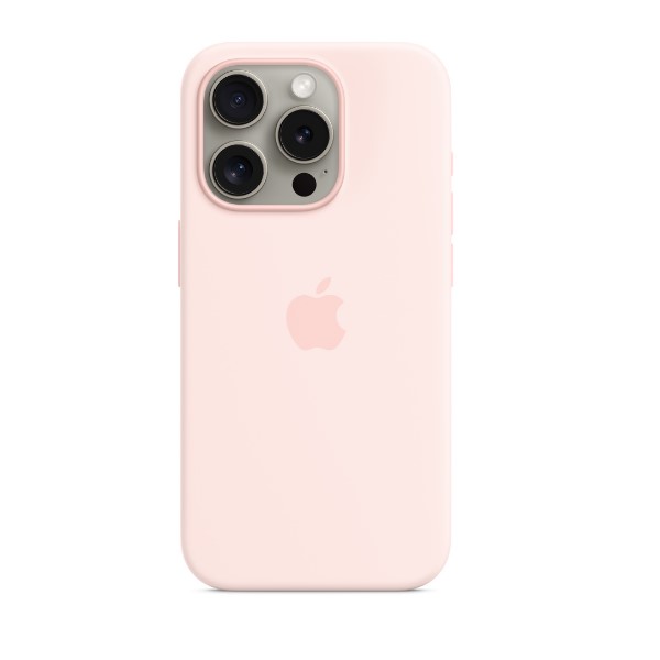 Apple iPhone 15 Pro Max  Silicone Case with MagSafe -Light Pink