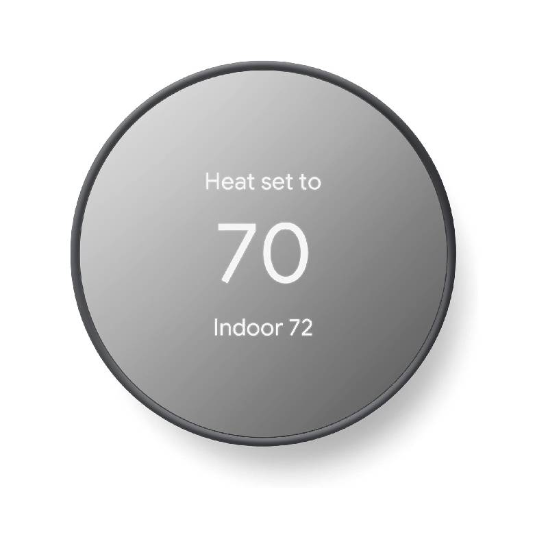 Google Nest Thermostat Smart Wi-Fi Programmable Thermostat for Home Charcoal