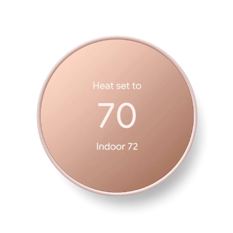 Google Nest Thermostat Smart Wi-Fi Programmable Thermostat for Home Sand