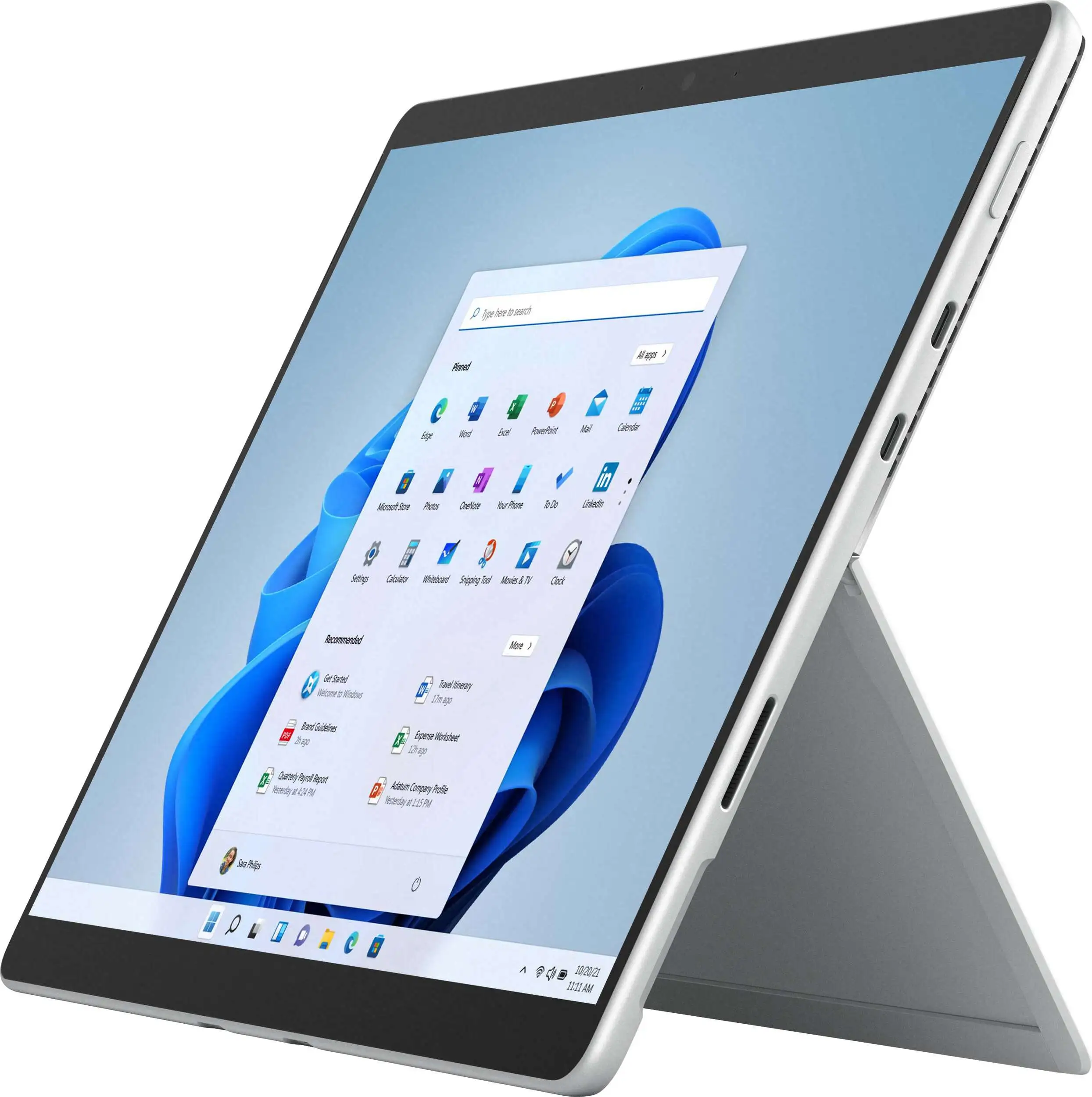 Surface Pro 8 8PN-00001 11th Gen Core i5-1135G7 13'' Platinum Touch 8GB RAM 128GB SSD Win 11 Home (RENEWED)