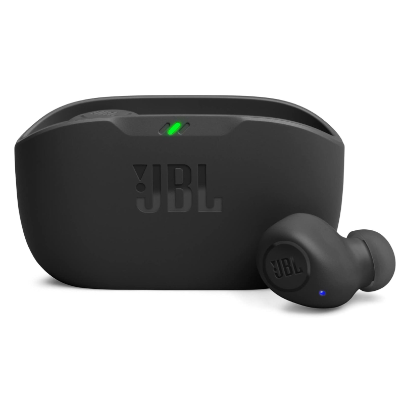 JBL Wave Buds TWS Bluetooth In-Ear Earbuds with Charging Case - Black
