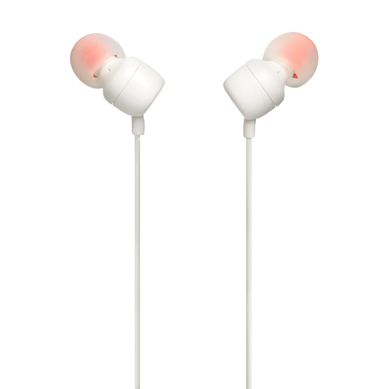 JBL Tune 110 Wired In-Ear Headphone White