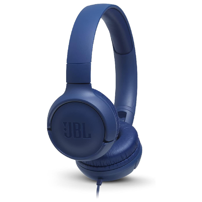 JBL TUNE 500 Wired On-Ear Headphone - Blue