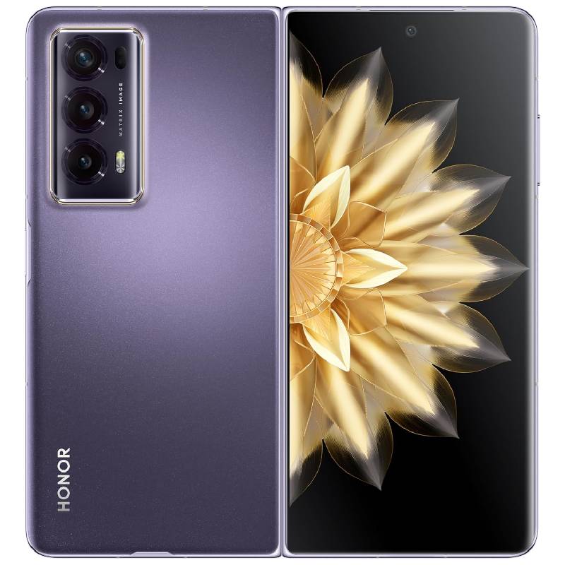 Honor Magic V2 5G Thinnest Folding Smartphone, 16GB RAM + 512GB ROM, Purple Glass