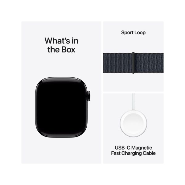 Apple Watch Series 10 GPS 46mm Jet Black Aluminium Case with Ink Sport Loop