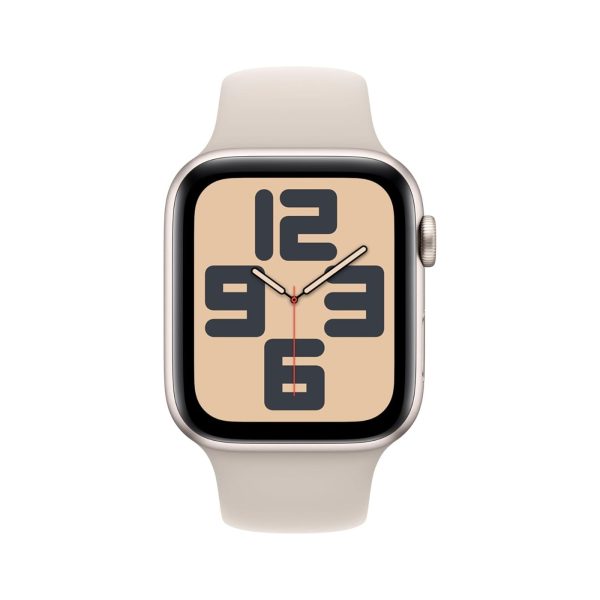 Apple Watch SE GPS + Cellular 40mm Starlight Aluminium Case with Starlight Sport Band - S/M