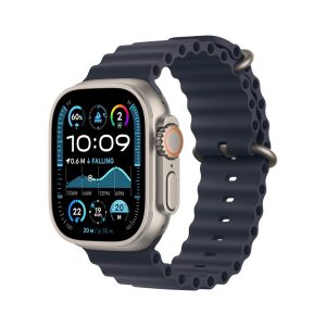 Apple Watch Ultra 2 GPS + Cellular 49mm Natural Titanium Case with Navy Ocean Band