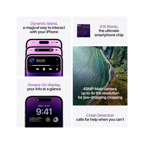 Apple iPhone 14 Pro Max 1TB Deep Purple Middle East Version