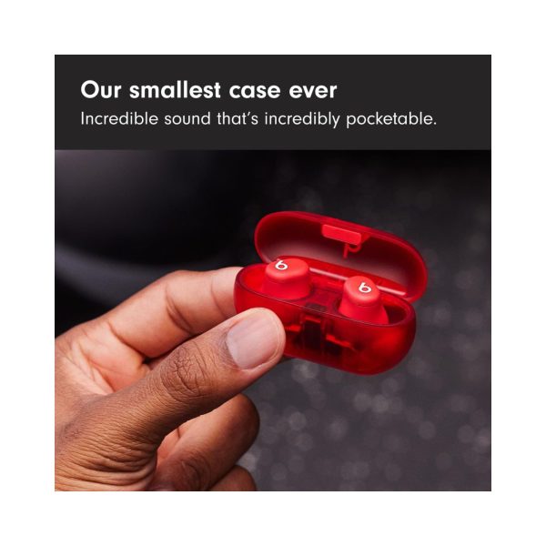 Beats Solo Buds Transparent Red