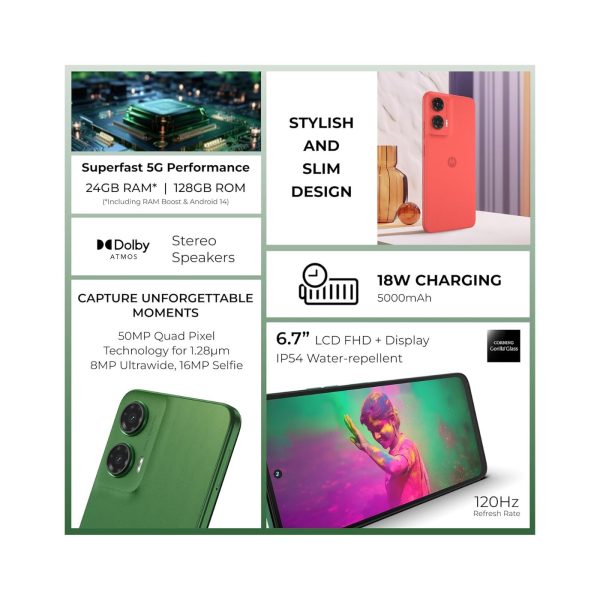 Motorola G35 8GB Ram 128GB 5G Leaf Green