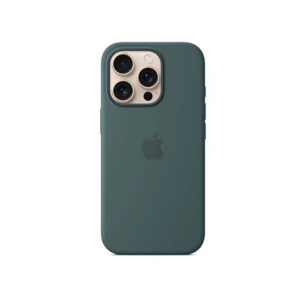 Apple iPhone 16 Pro Silicone Case with MagSafe Lake Green MYYR3