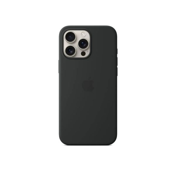 Apple iPhone 16 Pro Max Silicone Case with MagSafe Black MYYT3