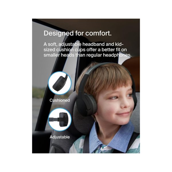 Belkin Soundform Mini Kids Hearing Protection Headphones Black 2